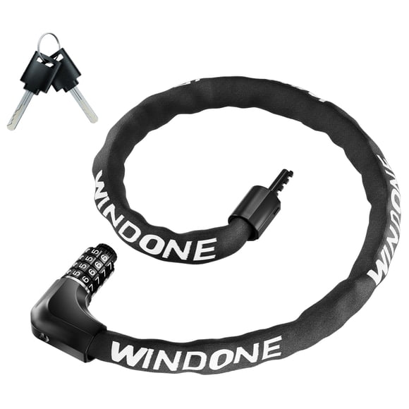 Candado para bicicleta Windone de 1 m, alta resistencia, combinación de 4 dígitos