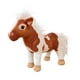 thumbnail image 1 of Caballo De Peluche Simulación Acompañar Adorno Suave Para Sala De Estar Hogar Marrón, 1 of 5