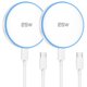 thumbnail image 1 of Cargador MagSafe TNDAJI 25W Pack de 2 Almohadillas Inalámbricas con Cable de 6 pies, 1 of 7