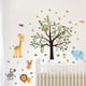 thumbnail image 4 of Pegatinas de pared con diseño de animales del bosque, árboles, ciervos y búhos, para habitación de bebé, habitación infantil, sala de estar, decoración de pared, 4 of 6