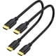 thumbnail image 1 of Cable Hdmi 1ft 4k 18gbps Pack 2 Oro, 1 of 3