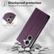 thumbnail image 4 of Funda Tipo Cartera de Cuero Sintético para XIAOMI POCO x7Pro Bloqueo RFID, con Ranuras para Tarjetas y Bolsillo para Efectivo, Cierre Magnético Fuerte Morado, 4 of 4