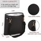 thumbnail image 4 of Cubo de Basura para Coche HerMia 23 cm Impermeable de Cuero PU Negro, 4 of 6