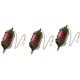 thumbnail image 1 of Paquete de 3 piezas de hierro cadena colgante candelabro de vidrio titular de vela linterna, 1 of 5