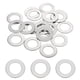 thumbnail image 1 of 20 piezas M15 arandelas planas de acero inoxidable 304 15mm DI 25mm DE 1mm de grosor, plata, 1 of 6