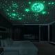 thumbnail image 2 of 5sheets/set Self Adhesive Fluorescent Stickers, Luminous Moon Glow Stars Wall Decor For Kids, Wall Room Diy Creative Wall Stickers (total444pcs), 2 of 3
