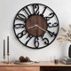 thumbnail image 1 of Reloj de pared Maxstar 41 cm Silencioso de metal y madera, 1 of 7