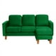 thumbnail image 1 of Seccional Venecia Intercambiable Tela Velvet Verde, 1 of 1