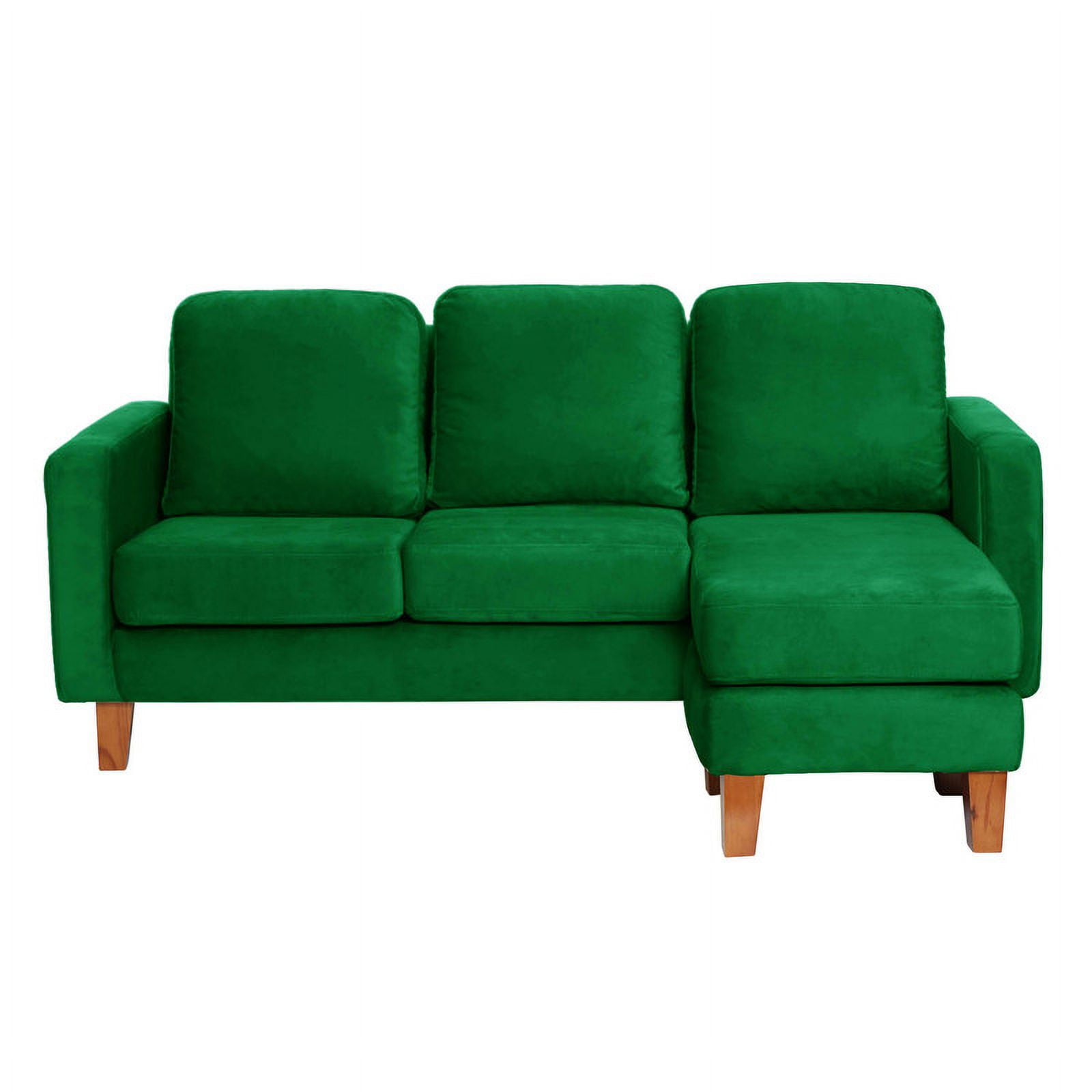 Latam Home - Seccional Venecia Intercambiable Tela Velvet Verde