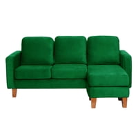 Latam Home - Seccional Venecia Intercambiable Tela Velvet Verde