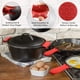 thumbnail image 4 of Juego de fundas de silicona para asas calientes, soportes para asas de sartenes, fundas para asas de sartenes de hierro fundido, fundas antideslizantes resistentes al calor para planchas, sartenes de, 4 of 8