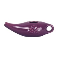 Ioensy - Limpiador Nasal De Cerámica Neti Pot Para Limpieza Nasal, Enjuague Nasal, Elimina El Polvo, Violeta