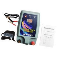 Magideal - Energizador De Cerca Eléctrica, Cargador De Cerca Para Ganado, Fácil De Usar, Controlador De Suministros Para Ganado Resistente Para Césped, Jardín, G