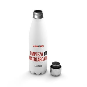 Creango - Botella Agua Termica Casa De Papel De Acero Inoxidable