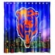 thumbnail image 1 of Cortina de ducha de los Chicago Bears, juego de cortina de baño con ganchos, tamaño 66 x 72 pulgadas, 1 of 3