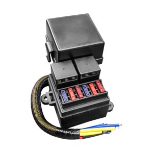Bothyi - Kit De Caja De Relés De Fusibles Accesorios 6 Portafusibles Atc Para Coche Rv Automotriz