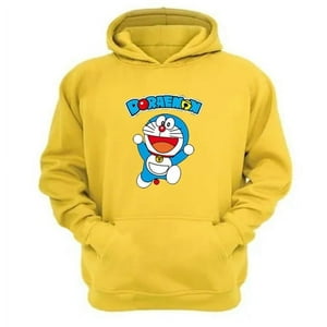 Genérico - Polerón Canguro Doraemon Amarillo Talla Xs Unisex