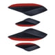 thumbnail image 1 of Universal de 4 Uds. de Canards para Alerón de Coche, Divisor de Labio Delantero, Decoración Del Cuerpo Del Coche, Alerones Delanteros, Tira Antico Patrón de fibra de carbono, 1 of 5
