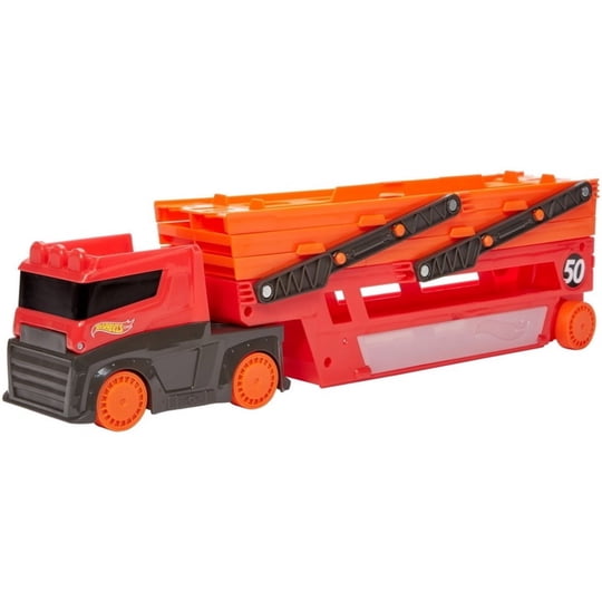 Vehículo Hot Wheels City Pista De Juguete Mega Remolque