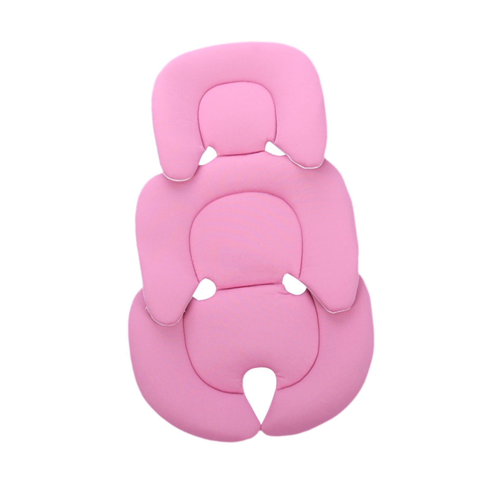 Magideal - Cojín Para Cochecito, Cojín Interior Para Asiento De Cochecito, Cojín De Asiento Acogedor Y Transpirable Para Niños Pequeños, Cubrecolchón De Apoyo Pa Rosa