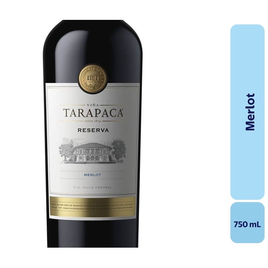 Vino Merlot Botella 750 mL Tarapaca