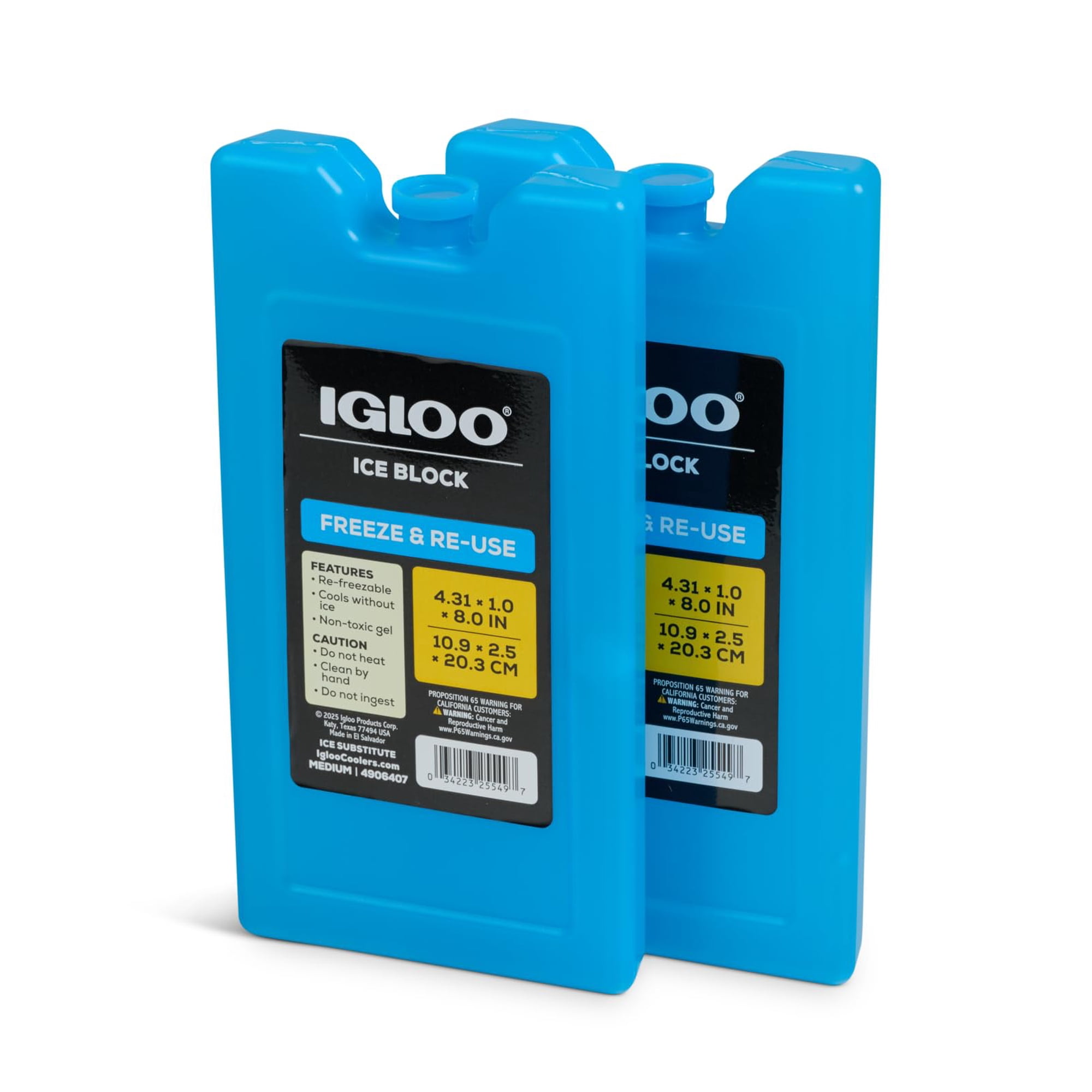 Ice Blocks Igloo Medium Maxcold, Paquete De 2 Unidades, Reutilizables Para Refrigeradores