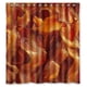 thumbnail image 1 of Cortina de ducha con diseño de tocino divertido, juego de cortinas de baño con ganchos, tamaño 66 x 72 pulgadas, 1 of 3