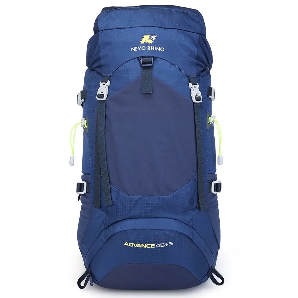 Crusec - Mochila De Senderismo 65l Montañismo Impermeable Y Liviana - Azul
