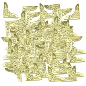 Bothyi - 100 Protectores De Esquinas Para Libros, Protección De Menús Diy, Diario, Cuaderno, Álbumes, Esquinas Doradas