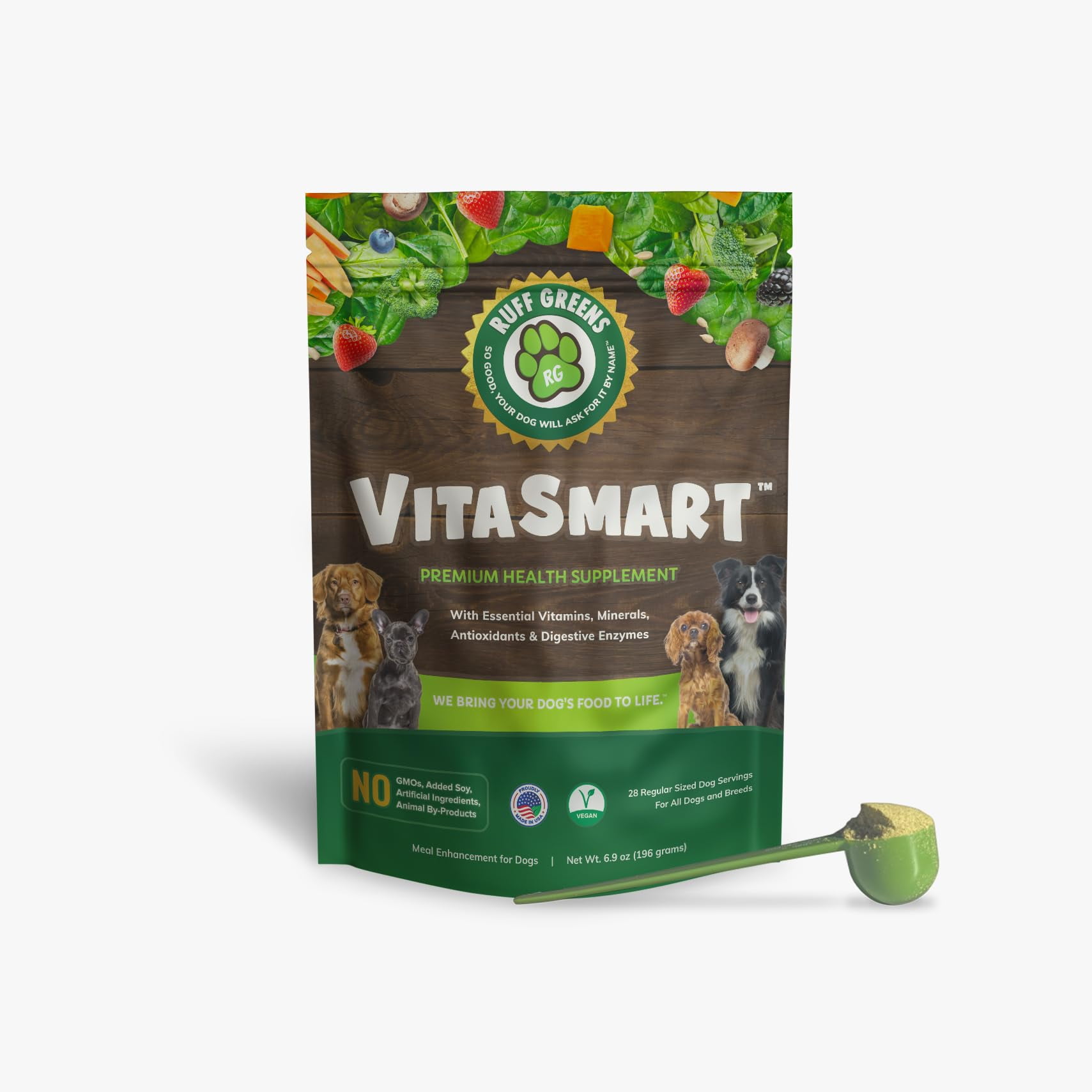 Ruff Greens - Suplemento Para Perros Vitasmart Vitamina K9 220 Ml