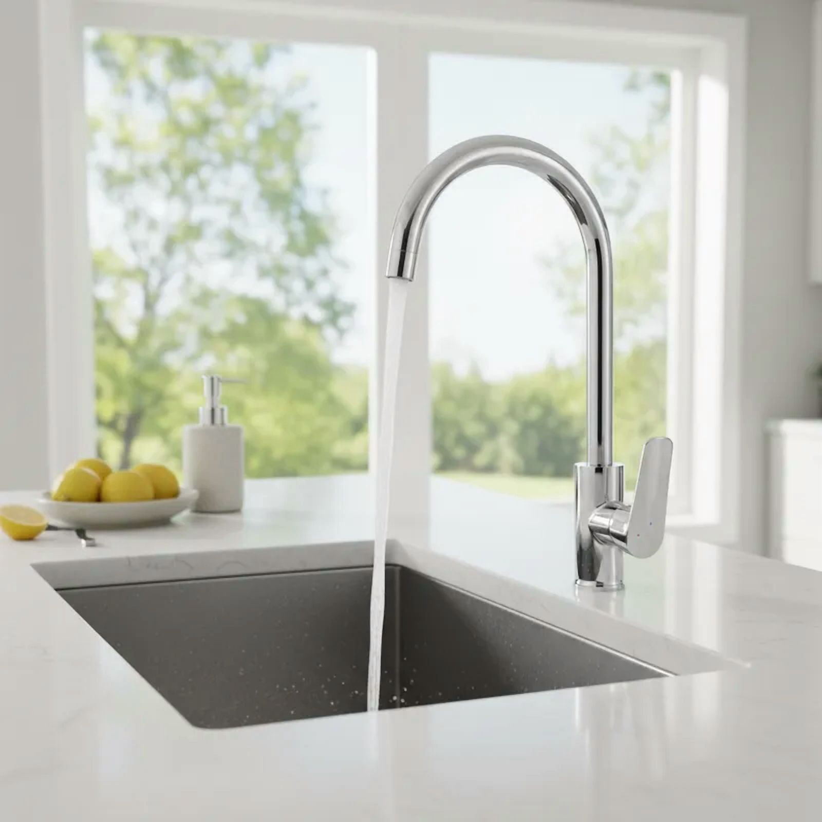 Monomando Llave Grifo Lavaplatos Vertical Nashville Pmb