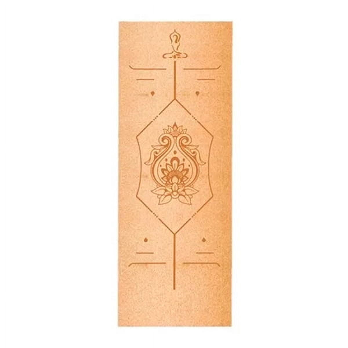 Genérico - Mat De Yoga Corcho Y Látex Natural 5.5 Mm – Diseño 602 Con Bolso