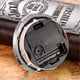 thumbnail image 4 of Inserto de reloj HILLHOME mini redondo de cuarzo plateado de 90 mm, 4 of 6