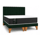 thumbnail image 2 of Cama 2 Plazas Completa Verde | Base Europea + Colchón Mery Desing 22CM + Respaldo Tapizado, 2 of 8