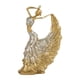 thumbnail image 3 of Figura De Bailarina De Pavo Real, Escultura De Baile De Resina Para Dormitorio, Regalo Del Día De La Madre, Dorado, 3 of 5