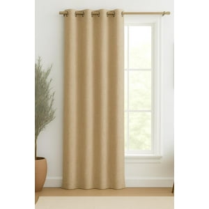 Clems - Cortina Blackout Lino 140X220Cm Taupe Beige