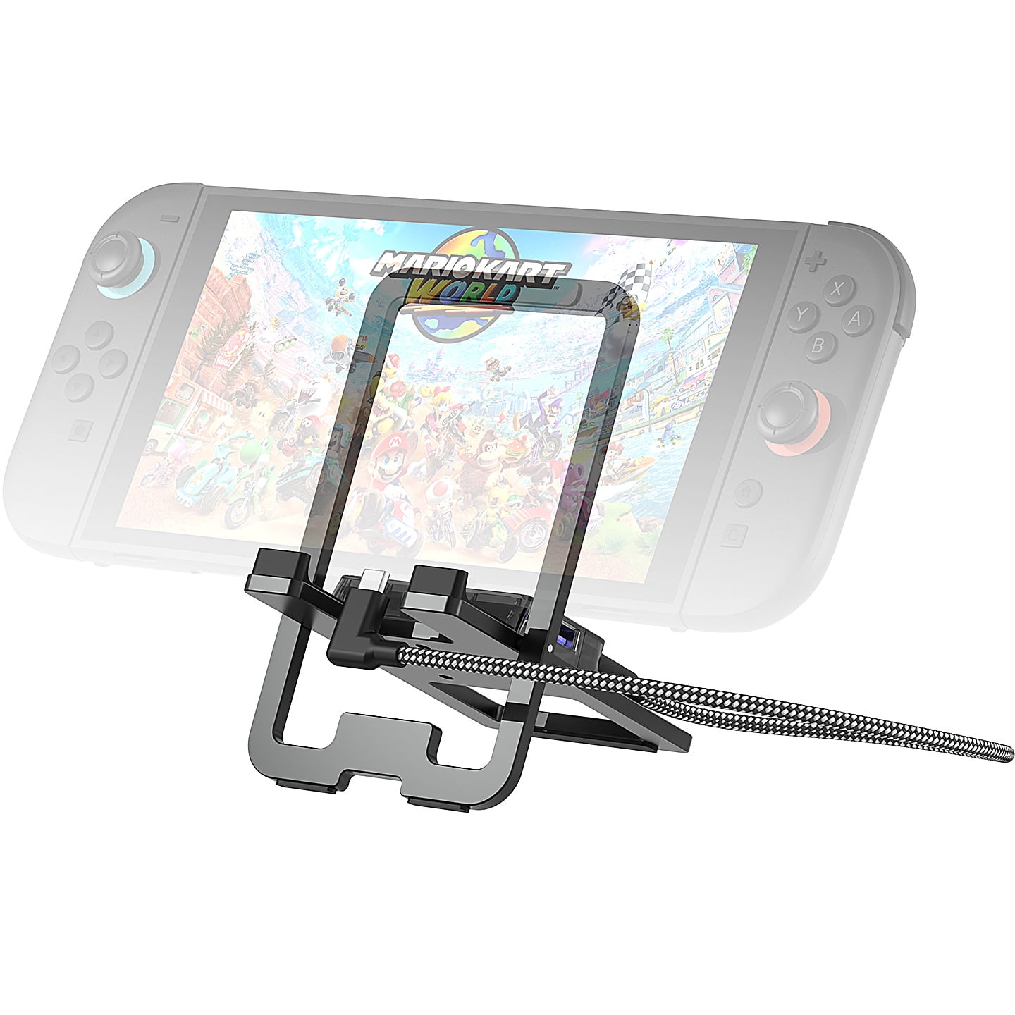 Genérico - Base Plegable Usb Ultradelgada Para Nintendo Switch 2/steam Deck/rog Ally X, Soporte Metálico Portátil, Concentrador Multipuerto