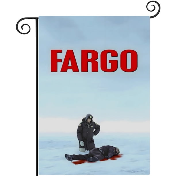 Fargo-bandera de jardín temática. Regalo perfecto para fans, amigos y familiares, ideal para actividades al aire libre y decoración de fiestas.28CM*45CM