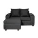 thumbnail image 1 of Sillón Modular 2.1 Kahlo Tela Negro, 1 of 5