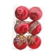 thumbnail image 2 of 6x Bolas De Navidad Adornos Colgantes De Navidad Decoraciones Colgantes Para Árbol De Navidad Rojo 8cm, 2 of 3