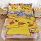 thumbnail image 1 of Pi-ka-chu Bed Duvet Cover Microfiber Bedding Sets 3D Printed Lightweight 3 Piece Comforter Sets for Kids Boys Girls, 1 of 5