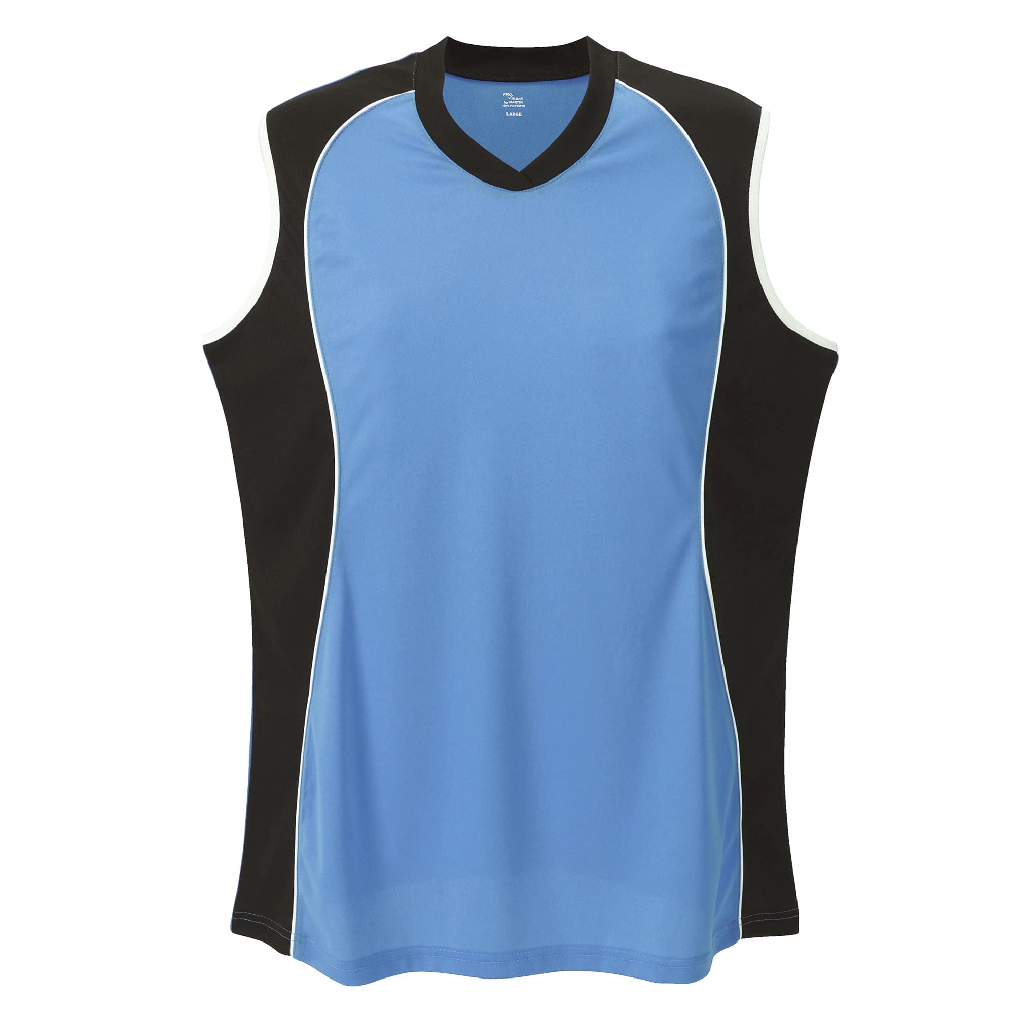 Jersey Martin Sports Sin Mangas Con Cuello En V Para Mujer - Azul