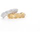 thumbnail image 2 of Anillos de Boda Delicados de Oro para Mujer con Acabado Cepillado Anillos de Plata Esterlina S925 Corte Redondo Anillo Blanco/dorado Anillos de Eternidad con Circonia Cúbica Anillos de Promesa para, 2 of 7