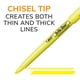thumbnail image 3 of Iluminador BIC Brite Liner con punta de cincel amarillo x24, 3 of 7
