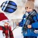 thumbnail image 4 of Bufanda de invierno para niños, chales cálidos, bufandas para padres e hijos, bufandas a cuadros para mujer, pequeñas, 4 of 5