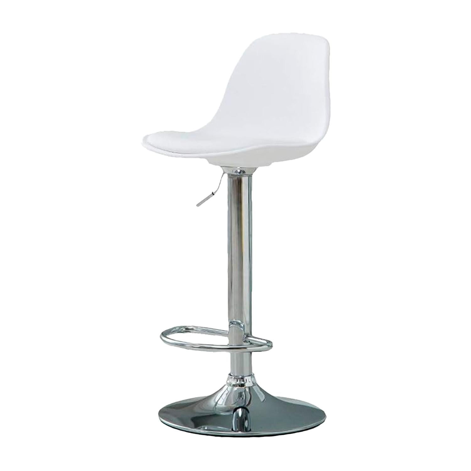 Global Latin - Silla Piso Bar Eame De Altura Con Respaldo De Polipropileno