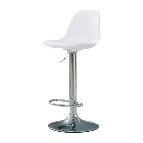 Global Latin - Silla Piso Bar Eame De Altura Con Respaldo De Polipropileno