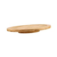Magideal - Soporte Para Tartas, Plato Giratorio, Mesa De Postre, Tablero Giratorio, Plato Para Servir De Madera, Bandeja Giratoria De Madera Para Mesa De Comedor 35Cm