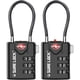 thumbnail image 1 of Candado para Equipaje Sure Lock TSA21105, Pack de 2, Cable, 3 Dígitos, 1 of 3