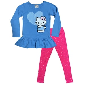 Conjunto Niña Hello Kitty Turquesa 8
